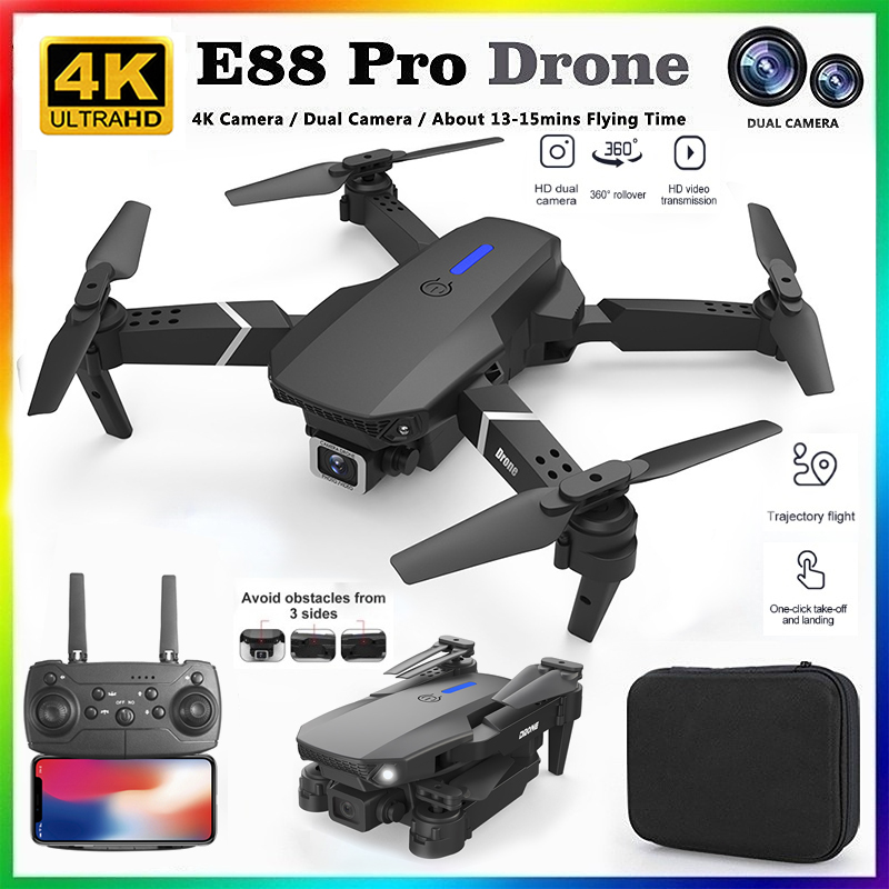 Drone Camera Night Vision - 2026 NOVO E88 Drone RC Profissional