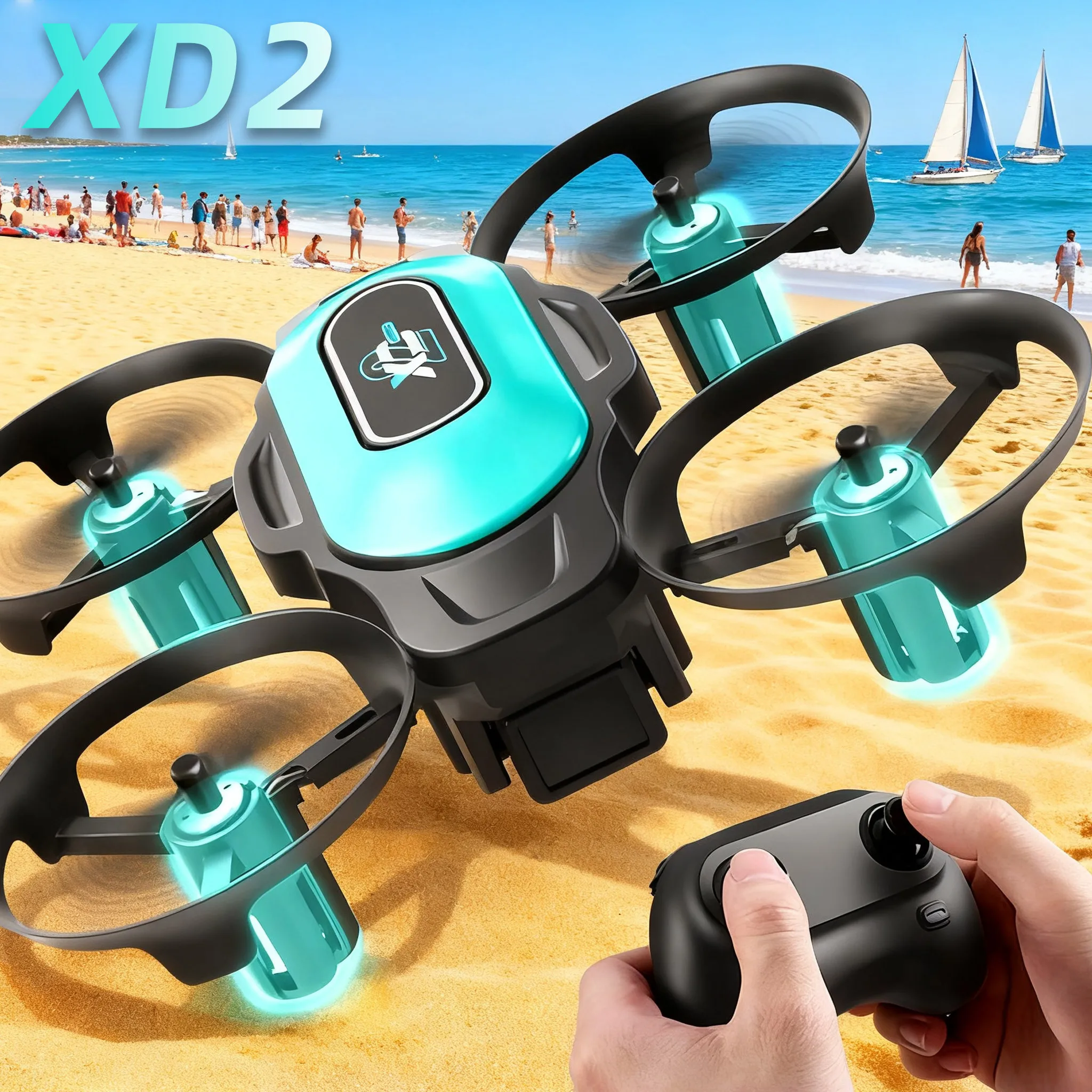 Drone Camera Mount - Mini Drone XD2, 360 ° Acrobacias