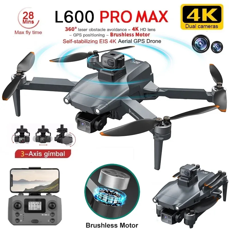 Drone Camera Night Vision - L600 pro max gps drone profissional