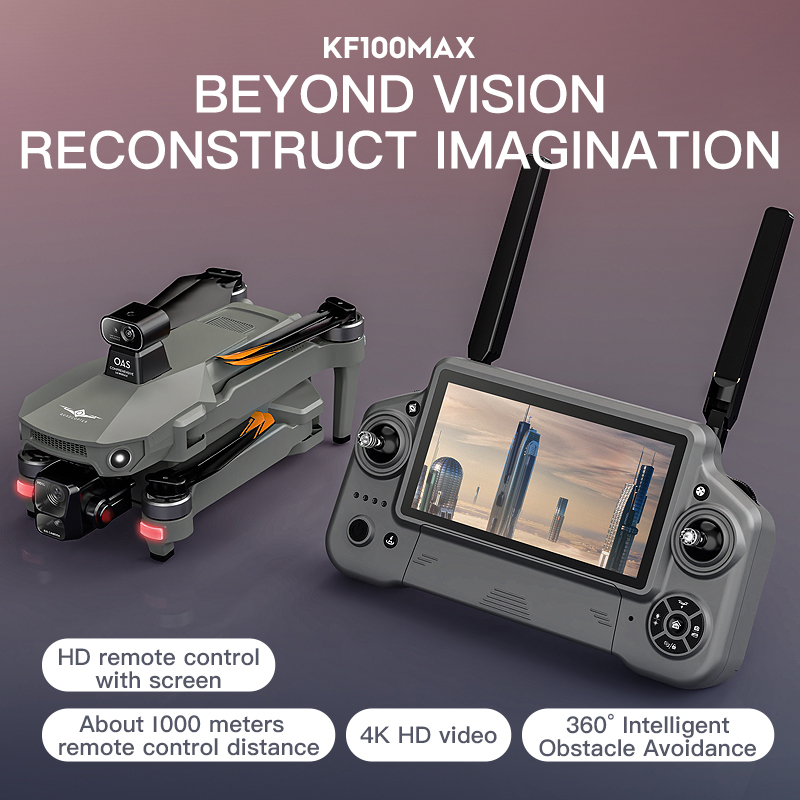 Kf100 max gps drone 4k câmera  - Drone Camera With Gimbal avaliação e preço