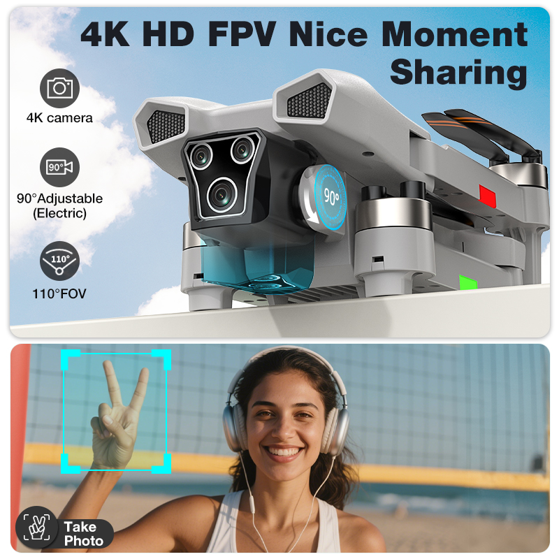 NOVO Drone L017 Pro Brushless  - Drone Camera Mount avaliação e preço